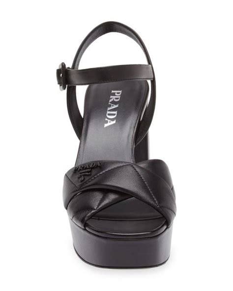 prada logo platform sport sandals|Prada diagram platform sandal.